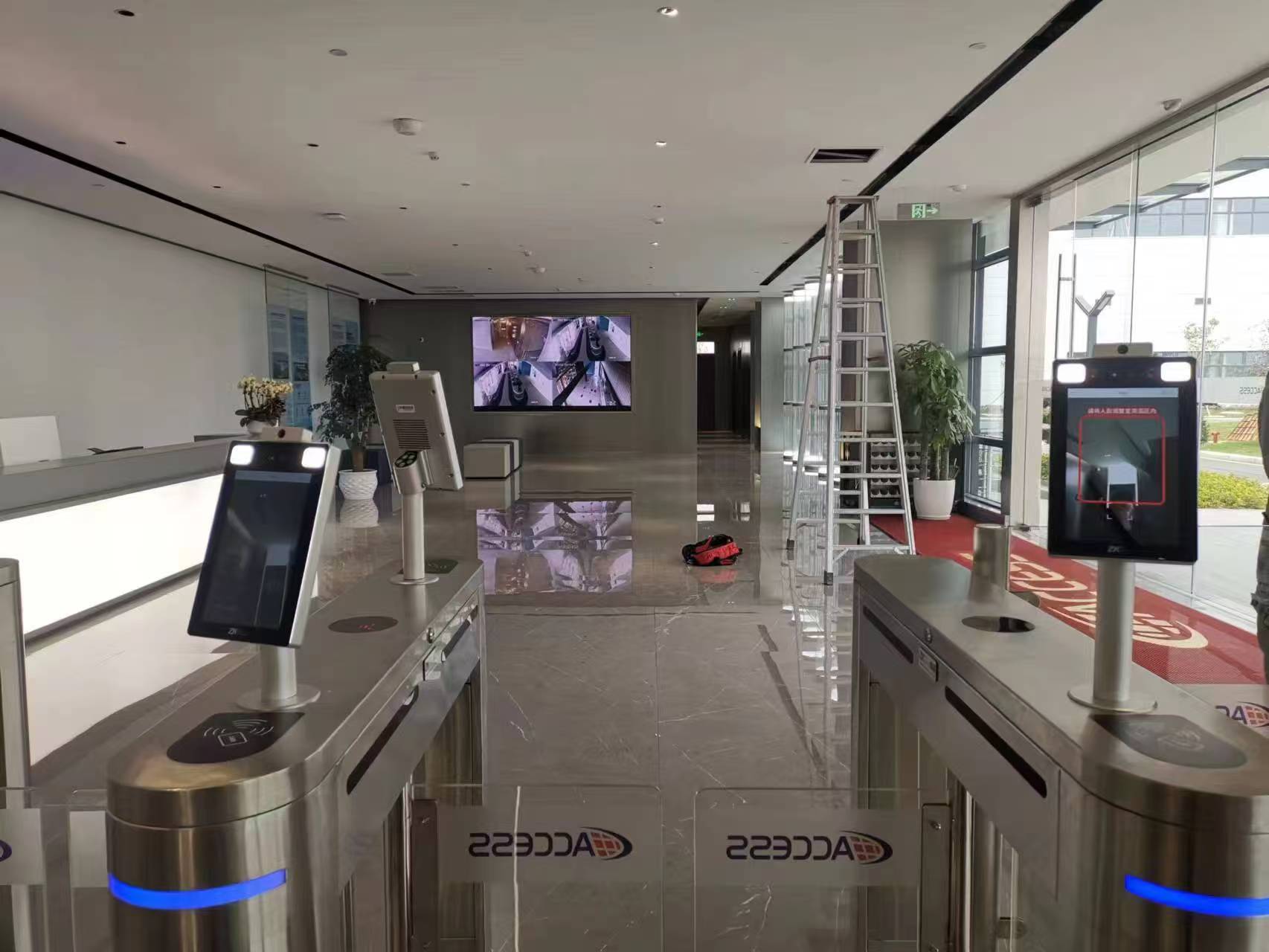 某芯片厂园区安防一卡通综合系统改造项目现场