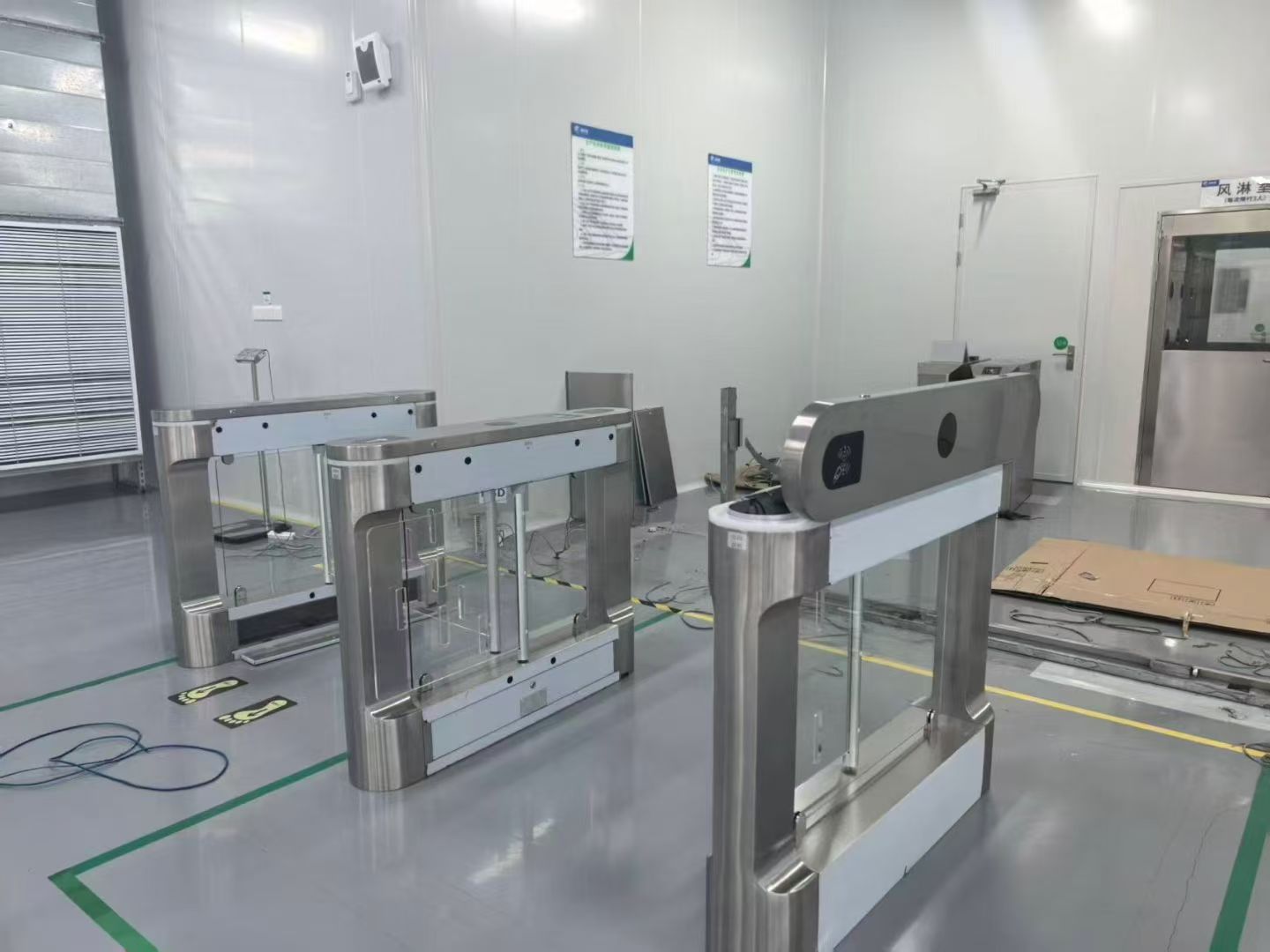 曙光某装备制造园区ESD静电测试闸机系统改造项目现场