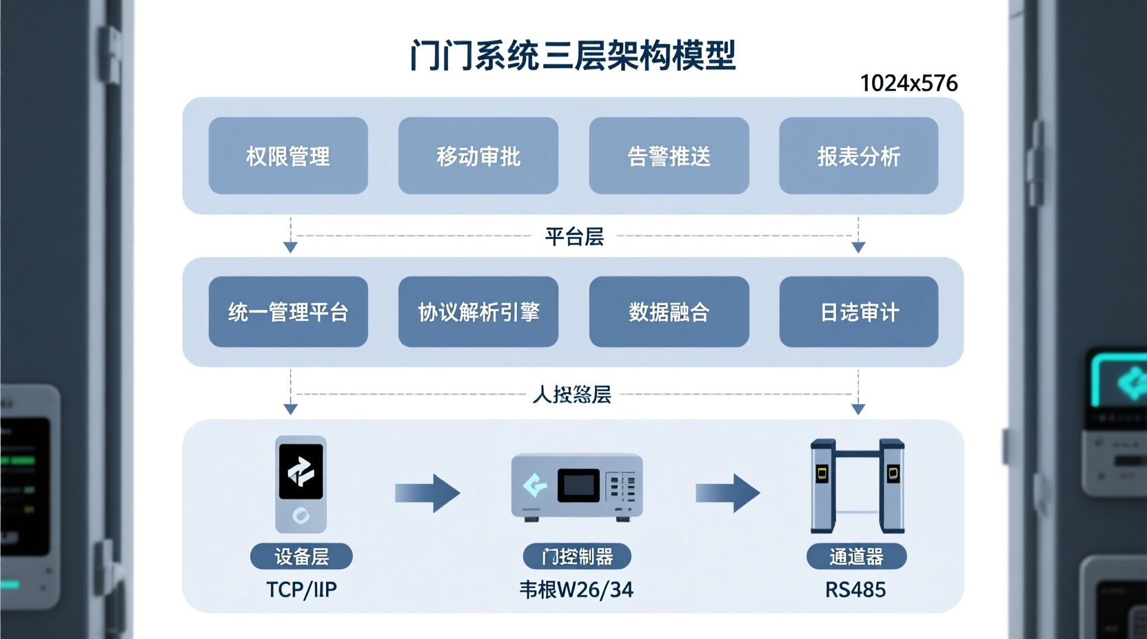 门禁系统多少钱 三层系统架构图