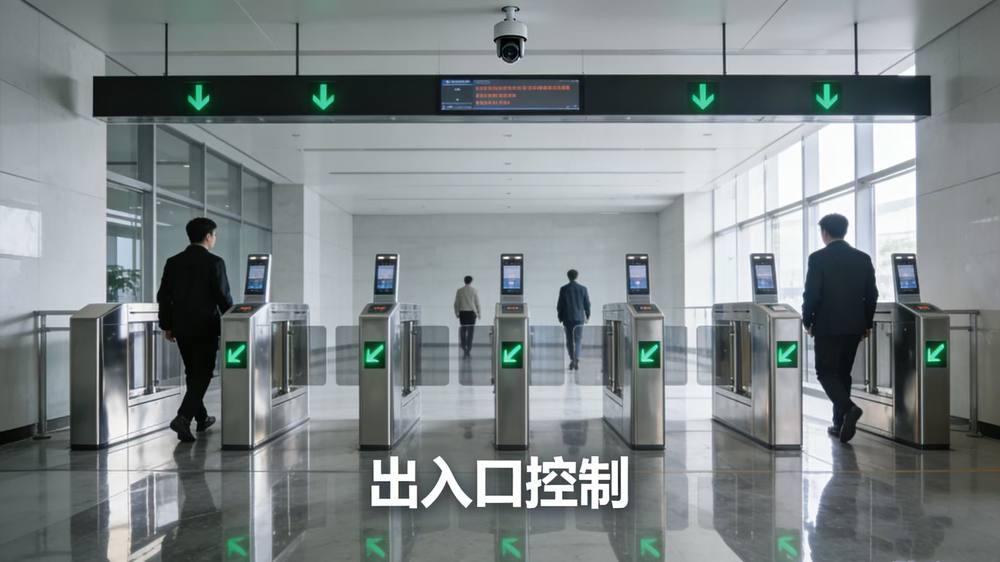 人行通道闸机解决方案_摆闸翼闸速通门项目配置_配图2